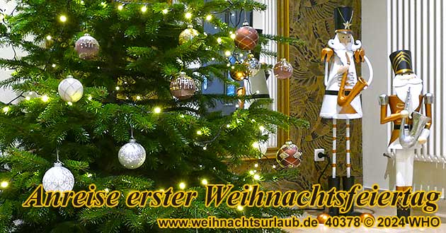 Weihnachtsarrangements mit Anreise 1. Weihnachtsfeiertag, Hotelangebote mit Anreisetag 25. Dezember