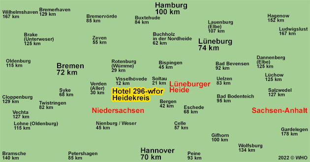 Urlaub ber Weihnachten in der Lneburger Heide. Weihnachtskurzurlaub in der Weltvogelparkstadt Walsrode im Heidekreis.