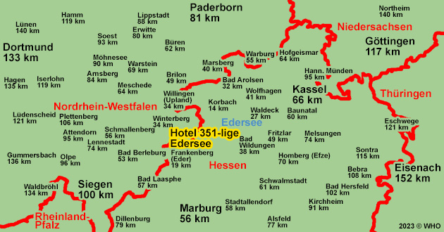 Urlaub ber Weihnachten im Sauerland. Weihnachtsangebot im Naturpark Kellerwald-Edersee, zwischen Korbach, Frankenberg, Allendorf, Winterberg, Willingen, Bad Arolsen, Bad Wildungen und Kassel.