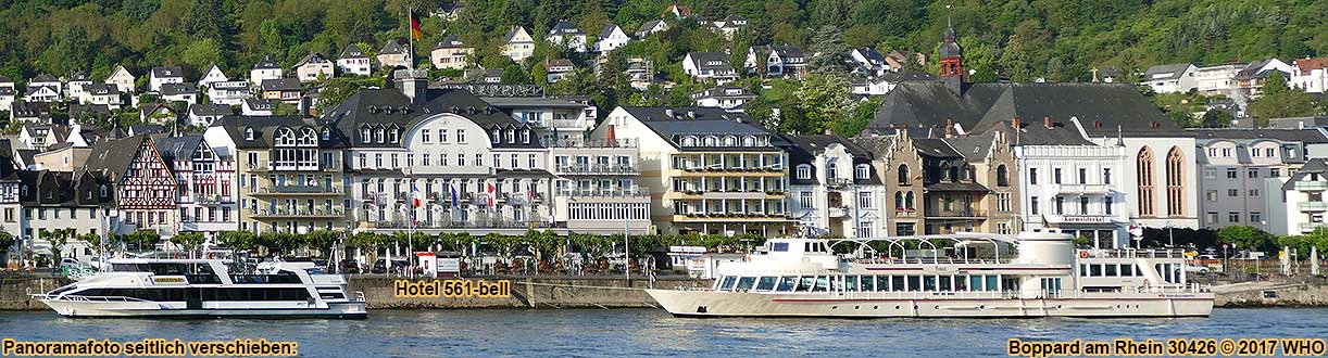 Urlaub ber Weihnachten direkt am Rheinufer. Weihnachtskurzreise in Boppard am Rhein, ca. 100 m zur Altstadt und Fugngerzone, inmitten vom UNESCO-Weltkulturerbe Mittelrhein, im romantischen Rheintal.