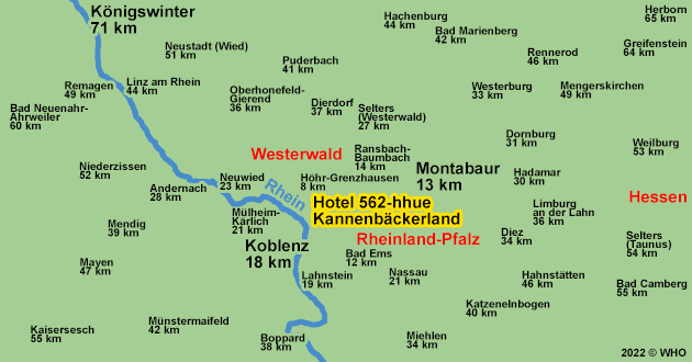Urlaub über Weihnachten im Westerwald, Weihnachtsurlaub zwischen Bad Ems an der Lahn, Montabaur, Lahnstein an Rhein und Lahn und Koblenz an Rhein und Mosel