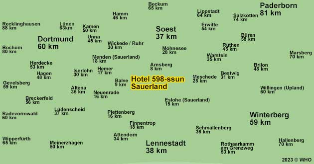 Urlaub ber Weihnachten im Sauerland, Weihnachtsurlaub in Nordrhein-Westfalen zwischen Arnsberg, Eslohe, Iserlohn, Hage, Wintersportort Winterberg, Wintersportort Willingen und Dortmund. 