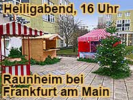 Weihnachtsmarkt in Raunheim bei Frankfurt fr Gro und Klein