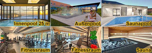 3000 m� Wellnessbereich im 4-Sterne-Hotel zu Silvester in der Oberpfalz