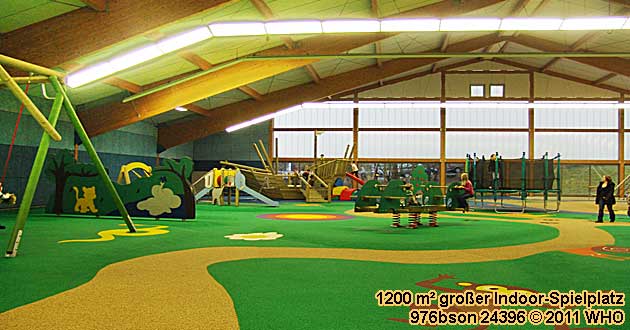1200 m² Indoor-Spielplatz beim Urlaub über Ostern in Unterfranken. Familien-Oster-Arrangement in Bad Kissingen an Fränkischer Saale und Rhön in Franken.